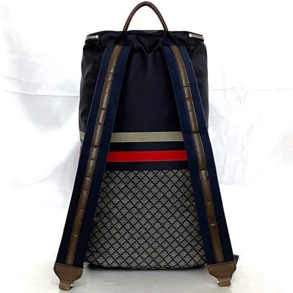 Gucci Backpack Navy Gray Diamante main image 4